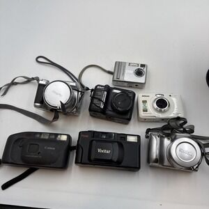 Mixed Lot of Cameras  As-Is Used Untested Parts Repair No Returns